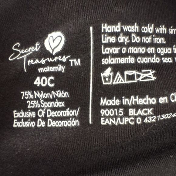 New w/ Tags Secret Treasures 40C Black Nursing Bra Underwire Adjustable Comfort - Picture 7 of 8